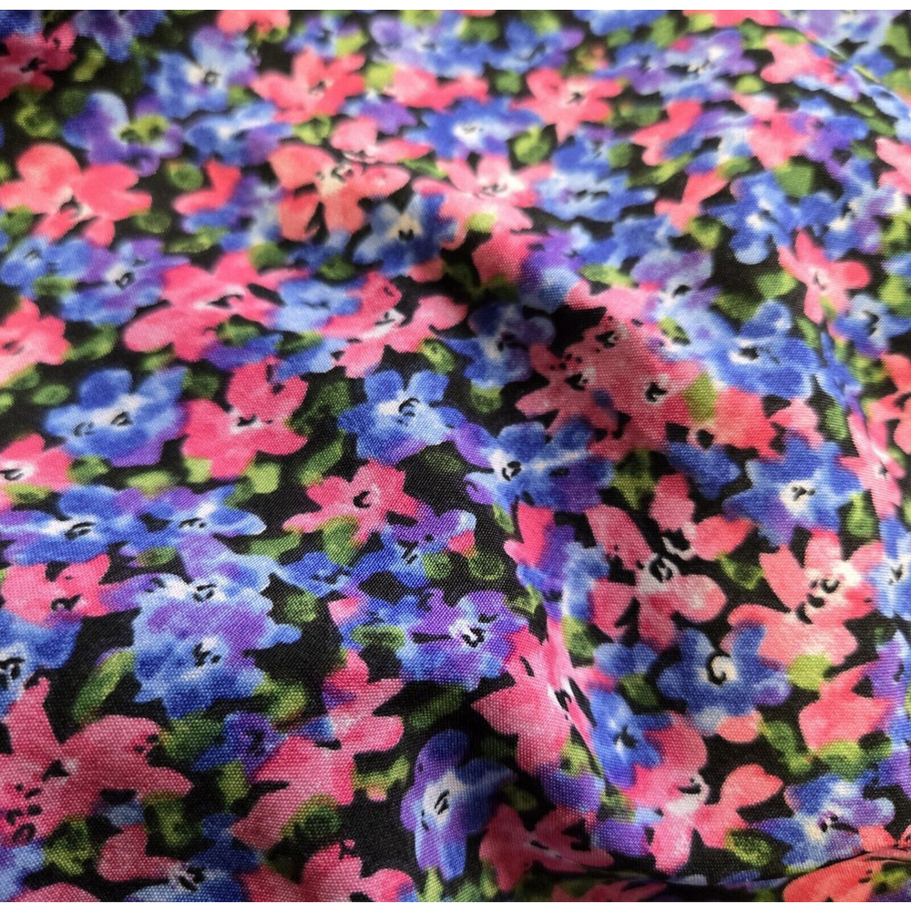 Vero Moda Purple Floral Ruffle Dress Medium Cottagecore Coquette Euro Summer New - Picture 6 of 11